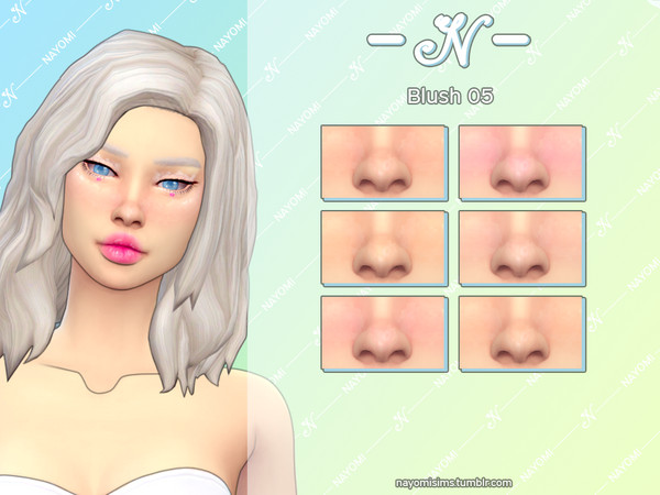 Sims 4 — NayomiSims - Blush 05 by NayomiSims — Comes in 6 different colors. INFO Custom thumbnail For