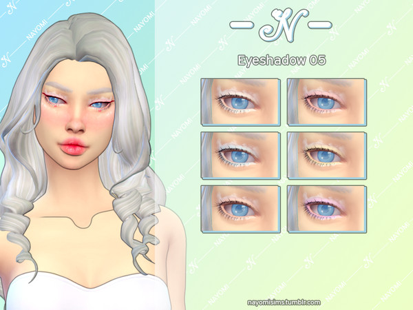 Sims 4 — NayomiSims - Eyeshadow 05 by NayomiSims — Comes in 6 different colors. INFO Custom thumbnail For male/