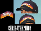 Sims 4 — Phoenix Suns 'The Valley' fitted cap by cjthepinoy2 — This is a Phoenix Suns "The Valley" fitted hat.