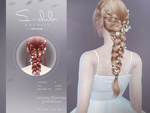 Sims 4 — Arcane illusion Fairy hair accessories by S-Club — Fairy hair accessories, 3 colors, hope you like, thank you!