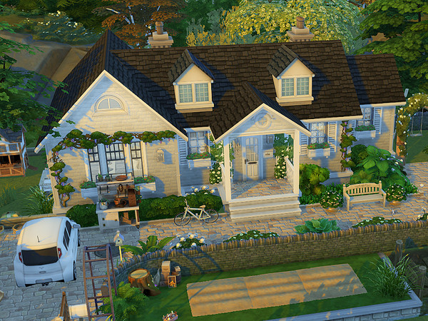 Sims 4 — Grandparents Cottage // no CC  by Flubs79 — here is a cozy and bright Cottage for your Sims it has 1 Bath and 2