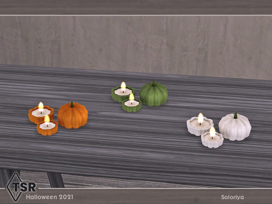 The Sims Resource - Halloween 2021 Decor. Candles, v2