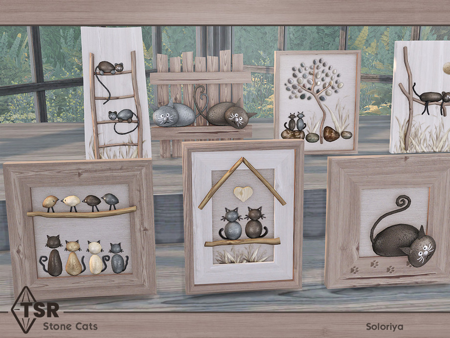 The Sims Resource - Stone Cats