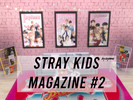 Sims 4 — Stray Kids Magazine #2 by icysimz — 8 swatches, random pics base game compatible