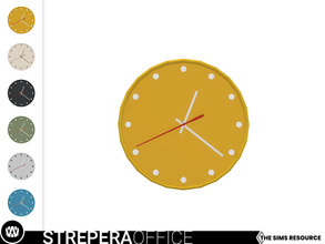 Sims 4 — Strepera Wall Clock by wondymoon — - Strepera Office - Wall Clock - Wondymoon|TSR - Creations'2021