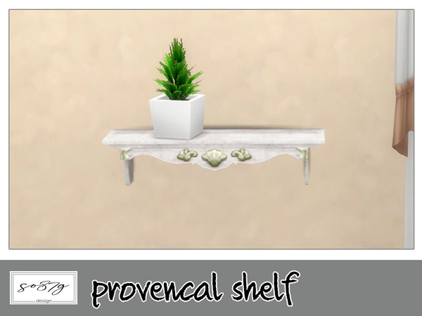 Sims 4 — Provencal shelf by so87g — cost 100$ you can find it in surfaces - display. All my preview screenshots are taken