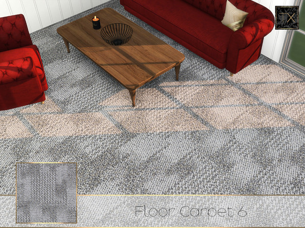Sims 4 — Floor Carpet 6 by theeaax — Floor Carpet 6 3 Color Swatches Suitable for every room.
