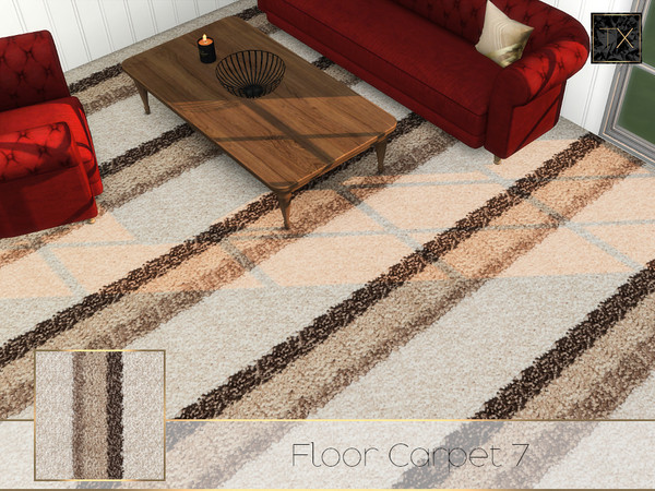 Sims 4 — Floor Carpet 7 by theeaax — Floor Carpet 7 3 Color Swatches Suitable for every room.