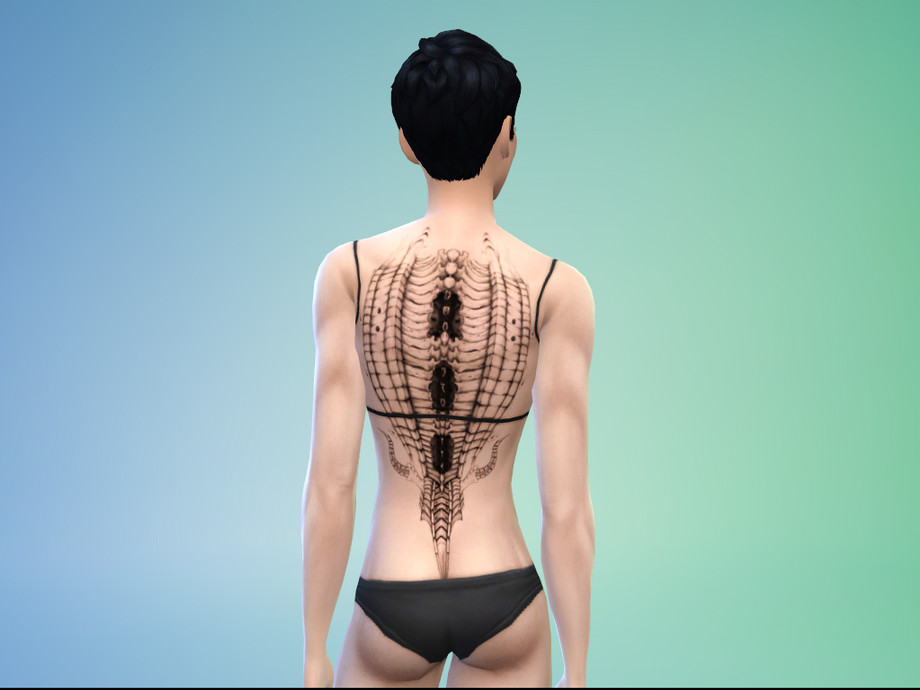 The Sims Resource  Tattoo Skeleton by TWolkow 002