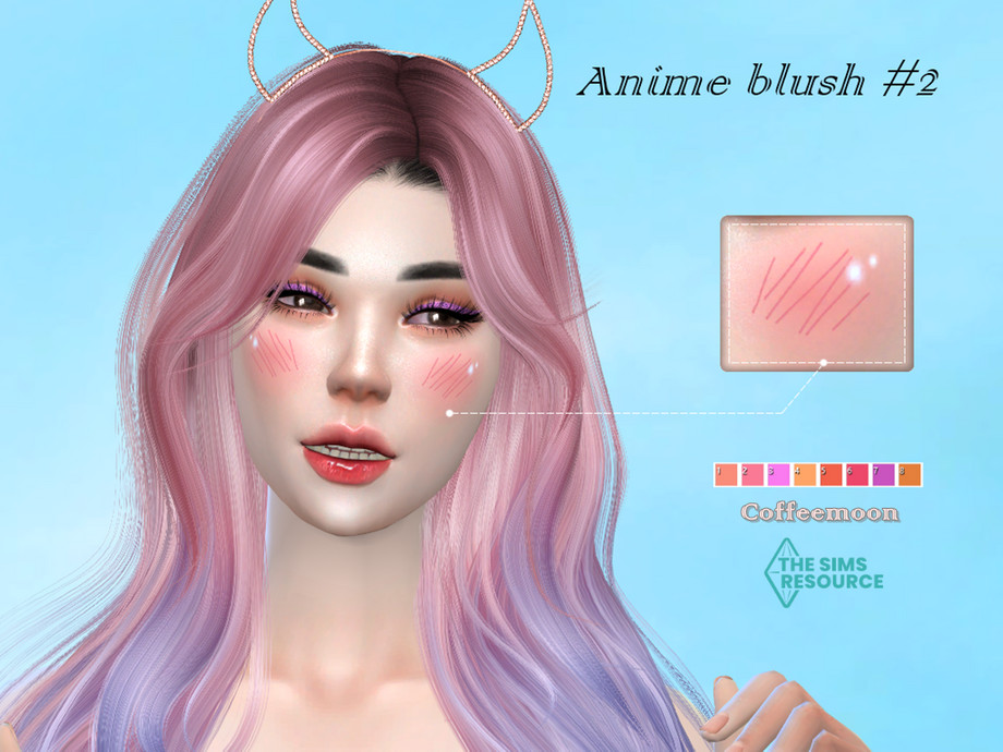 The Sims Resource - Anime blush N2
