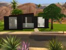 Sims 4 — AALIYAH - BLACK MODERN STARTER - NO CC by aaliyahjh — Residential starter home