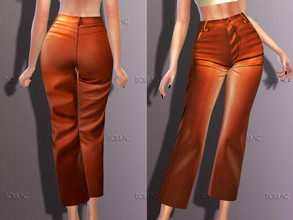 Sims 4 — Leather Trousers [SET] DO193 by DOLilac — Leather pants with color options
