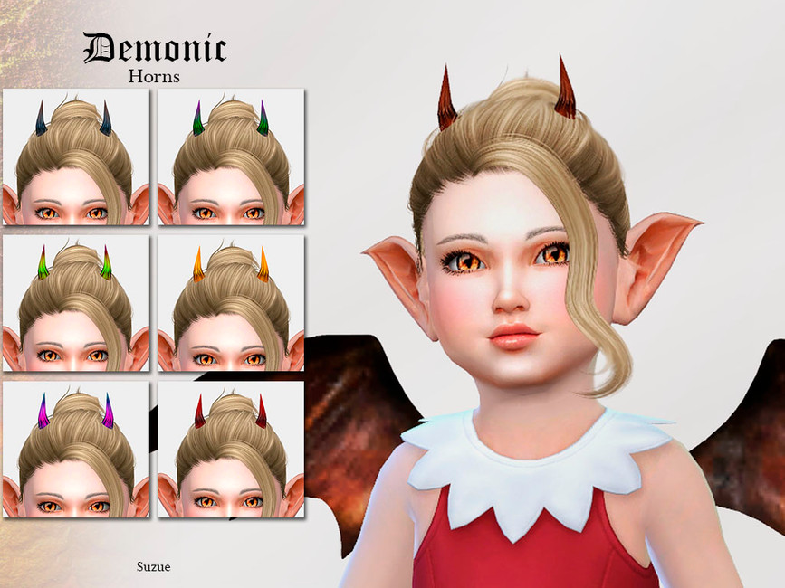 The Sims Resource Demonic Horns Toddler