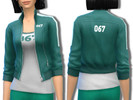Sims 4 — Squid Game Jacket by PizzuhQveen — Swatches: 1 Base Game Compatible