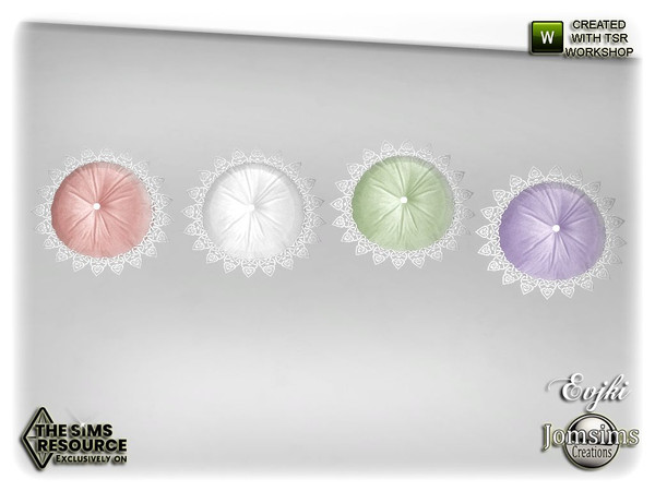 Sims 4 — Evjki bedroom round cushion by jomsims — Evjki bedroom round cushion