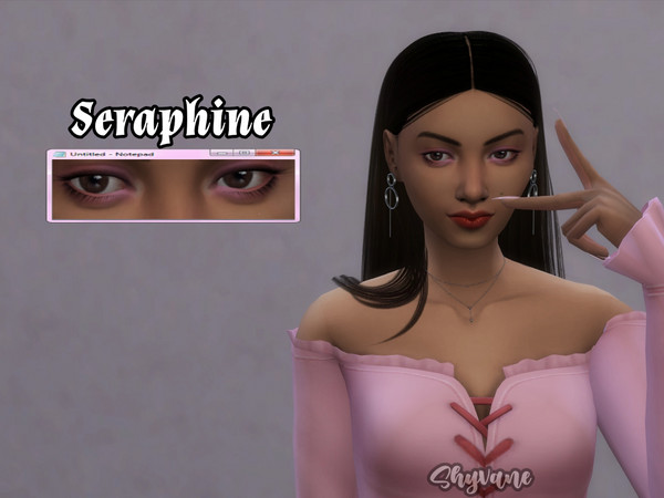 Sims 4 — Seraphine Eyeshadow by Shyvane — Seraphine Eyeshadow: - 5 Swatches - Basegame Compatible