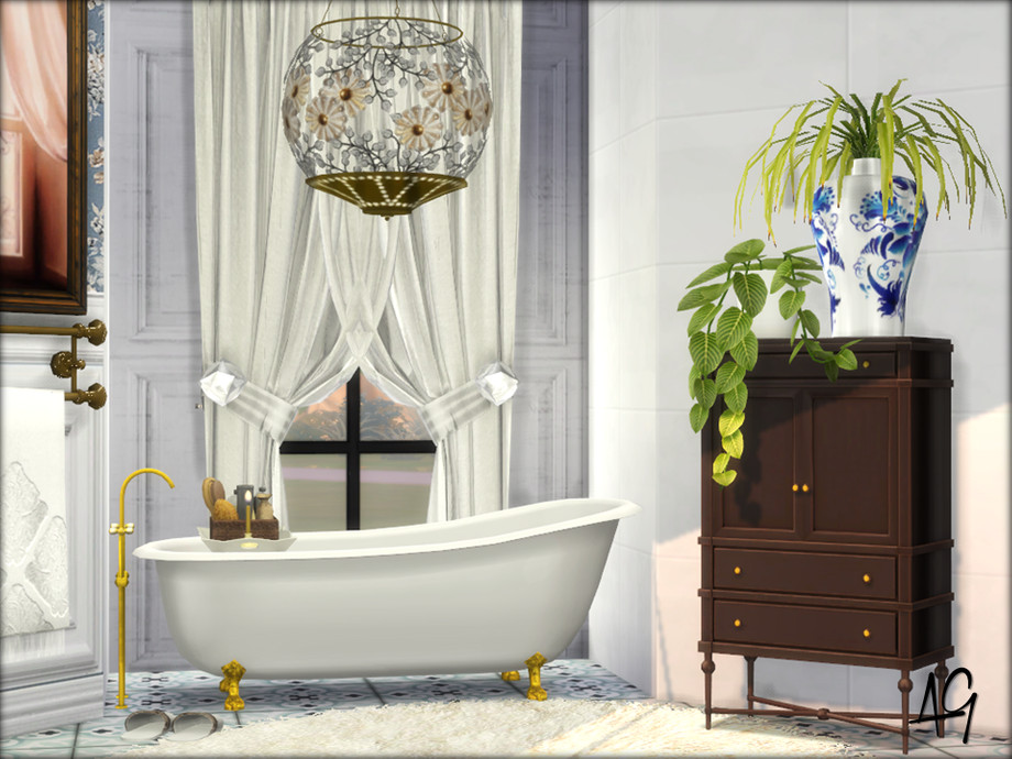 The Sims Resource French Country Master Bath - What Is French Country Decor Sims 4
