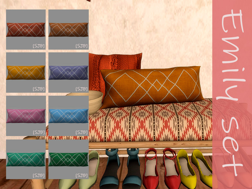 The Sims Resource Emily set long pillow
