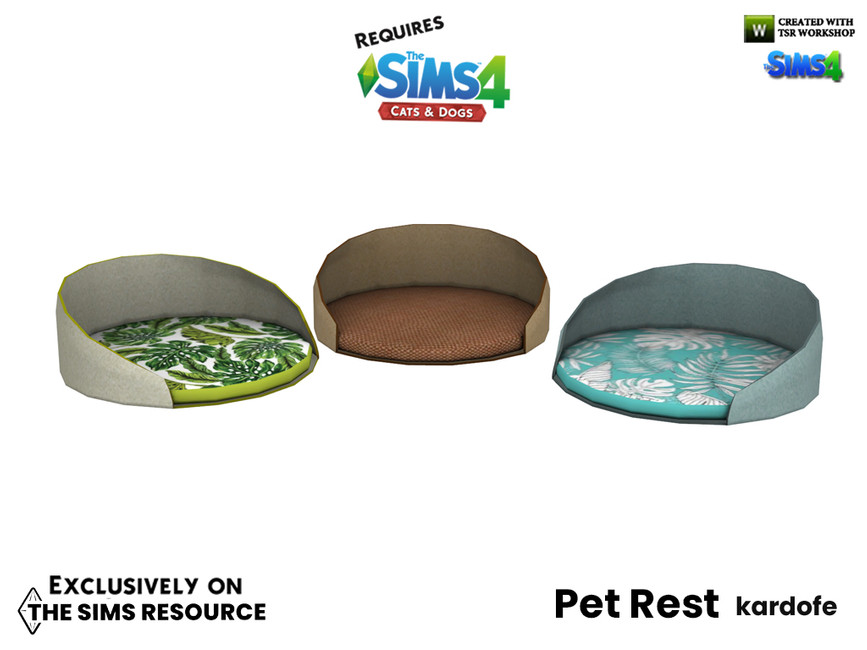 The Sims Resource Pet rest_Bed 4