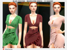 Sims 4 — Madeleine Dress by Blue_Craving — Terms of use: https://bluecravingcc.tumblr.com/policy Available in 15 swatches