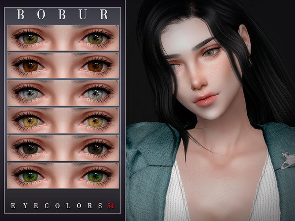 Sims 4 — Eyecolors 54 by Bobur2 — Eyecolors for all ages all genders 16 colors HQ compatible I hope you like it