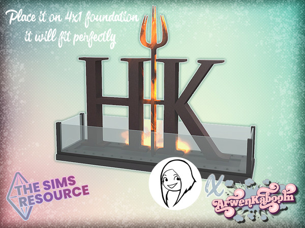 Sims 4 — JCTekk - Burning Sign by ArwenKaboom — A base game Hell's Kitchen burning sign made as per request from JCTekk.
