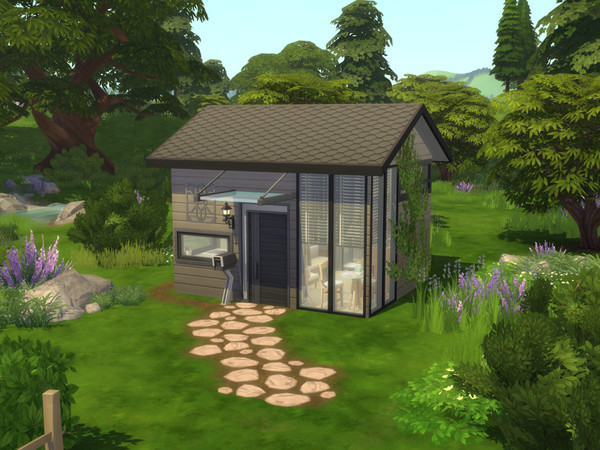 Sims 4 — Tier 1 Micro Starter Home (No CC) by XEmmaa2 — A tier 1 micro starter home to get your sim started. No CC