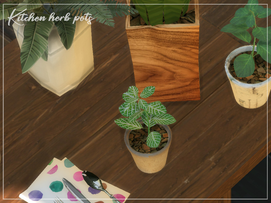 The Sims Resource Kitchen Herb Pots
