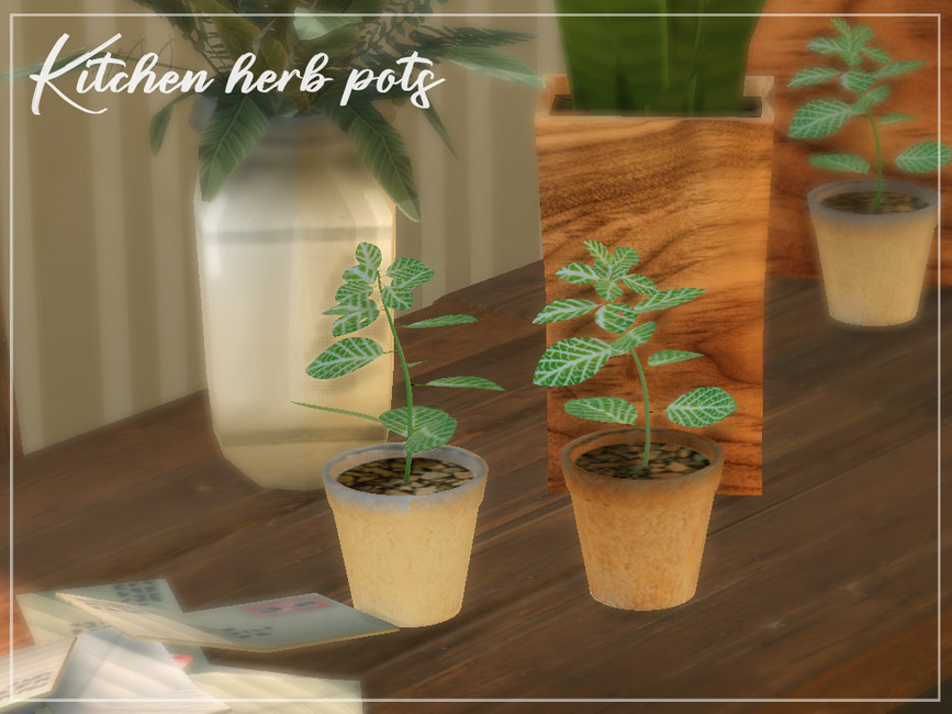 The Sims Resource Kitchen Herb Pots