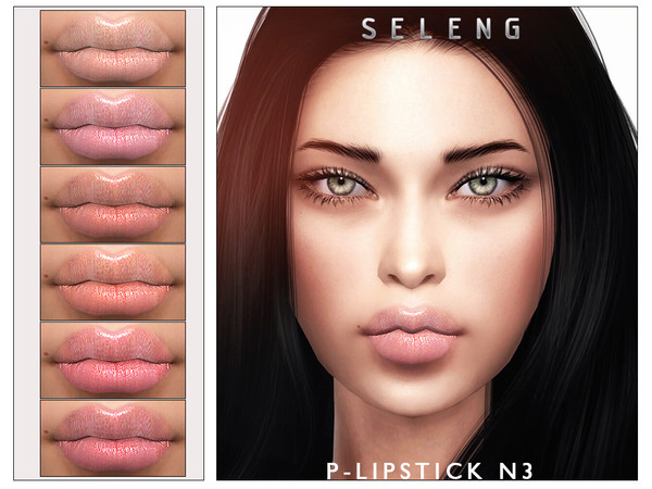 Sims 4 — P-Lipstick N3 [Patreon] by Seleng — The lipstick has 23 colours and HQ compatible. Allowed for teen, young