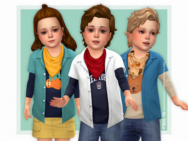 The Sims Resource - Leon Toddler Top