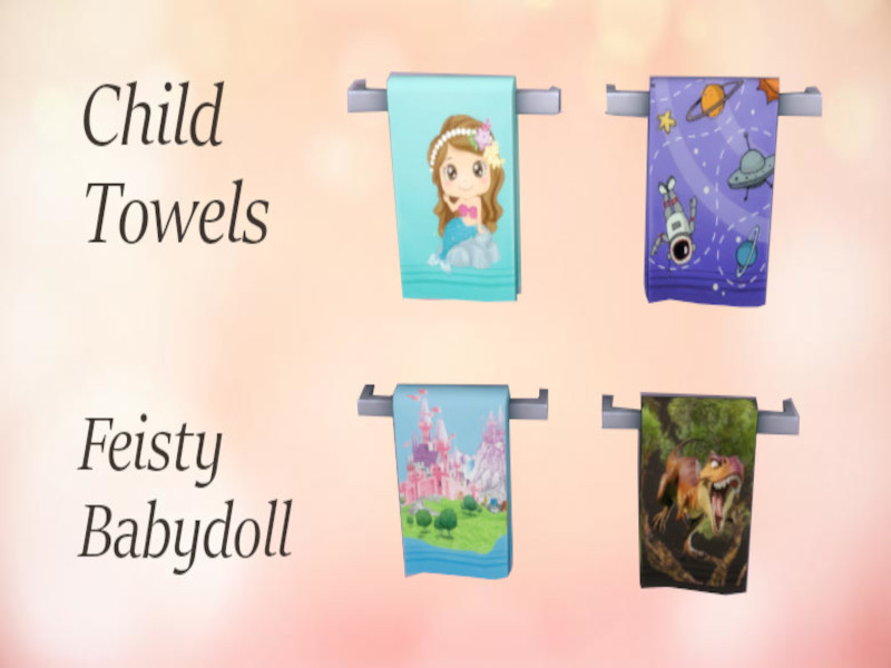 Sims 4 Child Matching Towel by FeistyBabydoll