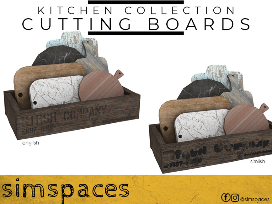 The Sims Resource Kitchen Collection cutting boards