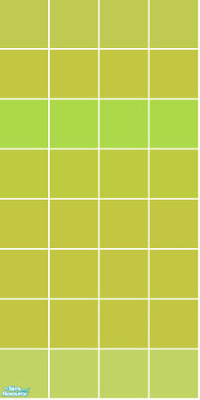Sims 2 — Band Tile Set - Lime Wall by s00z — 