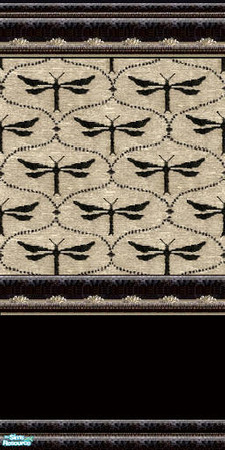Sims 2 — jsf2DragonfliesDuo by jsf — From jsf Designs, Matching jsf2CarpetDragonflies available. Please do not clone.