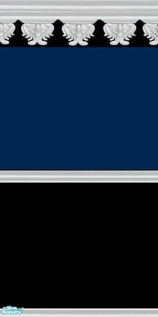 Sims 2 — GOTHIC blue and black by daisylee — More walls from my Gothic Series. Designed for HAUNTED HOLLOW, but can be