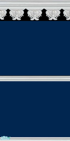 Sims 2 — GOTHIC blue 2 part by daisylee — More walls from my Gothic Series. Designed for HAUNTED HOLLOW, but can be used