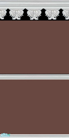 Sims 2 — GOTHIC brown 2 part by daisylee — More walls from my Gothic Series. Designed for HAUNTED HOLLOW, but can be used