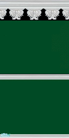 Sims 2 — GOTHIC green 2 part by daisylee — More walls from my Gothic Series. Designed for HAUNTED HOLLOW, but can be used