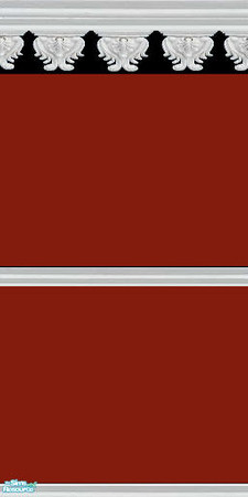 Sims 2 — GOTHIC red 2 part by daisylee — More walls from my Gothic Series. Designed for HAUNTED HOLLOW, but can be used