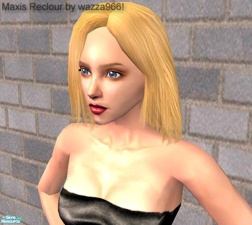 Sims 2 — Maxis Reclours - Blonde by wazza966 — Blonde One :) outfit by snailHorse