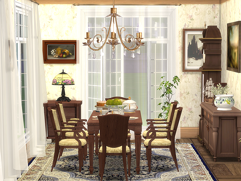 The Sims Resource - Dining Room - Tea Time - CC needed