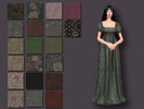 Sims 4 — Witchy Floral Dress (MESH NEEDED) by rrtt4 — - 20 swatches - BGC - Custom thumbnail Recolors of Sifix Nellie