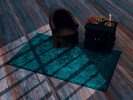 Sims 4 — Witchy Blue Rugs by rrtt4 — -New Mesh -8 swatches -Base Game Compatible 