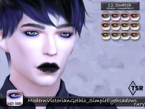 Sims 4 — ModernVictorianGothic_SimpleEyeshadows by tatygagg — New eyeshadows for all your Sims. - Female, Male - Human,