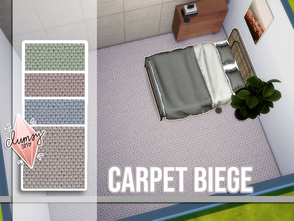 Sims 4 — Carpet Biege by ClumsySim — By ClumsySim {me}