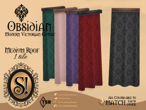 Sims 4 — Modern Victorian Gothic - Obsidian 1x1 Curtain Medium by SIMcredible! — by SIMcredibledesigns.com available at
