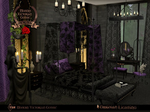 Sims 4 — Modern Victorian Gothic - Obsidian Lighting by SIMcredible! — Still under modern victorian gothic wave, we