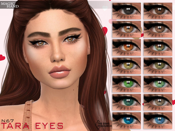 Sims 4 — Tara Eyes N67 by MagicHand — Cute colorful eyes for males and females in 16 colors - HQ Compatible Preview - CAS