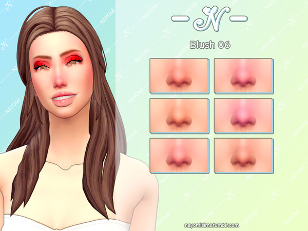 Sims 4 — NayomiSims - Blush 06 by NayomiSims — Comes in 6 different colors. INFO Custom thumbnail For